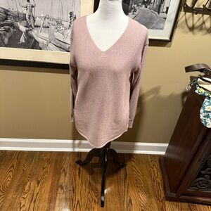 Ella Moss Soft Pink V-Neck Sweater